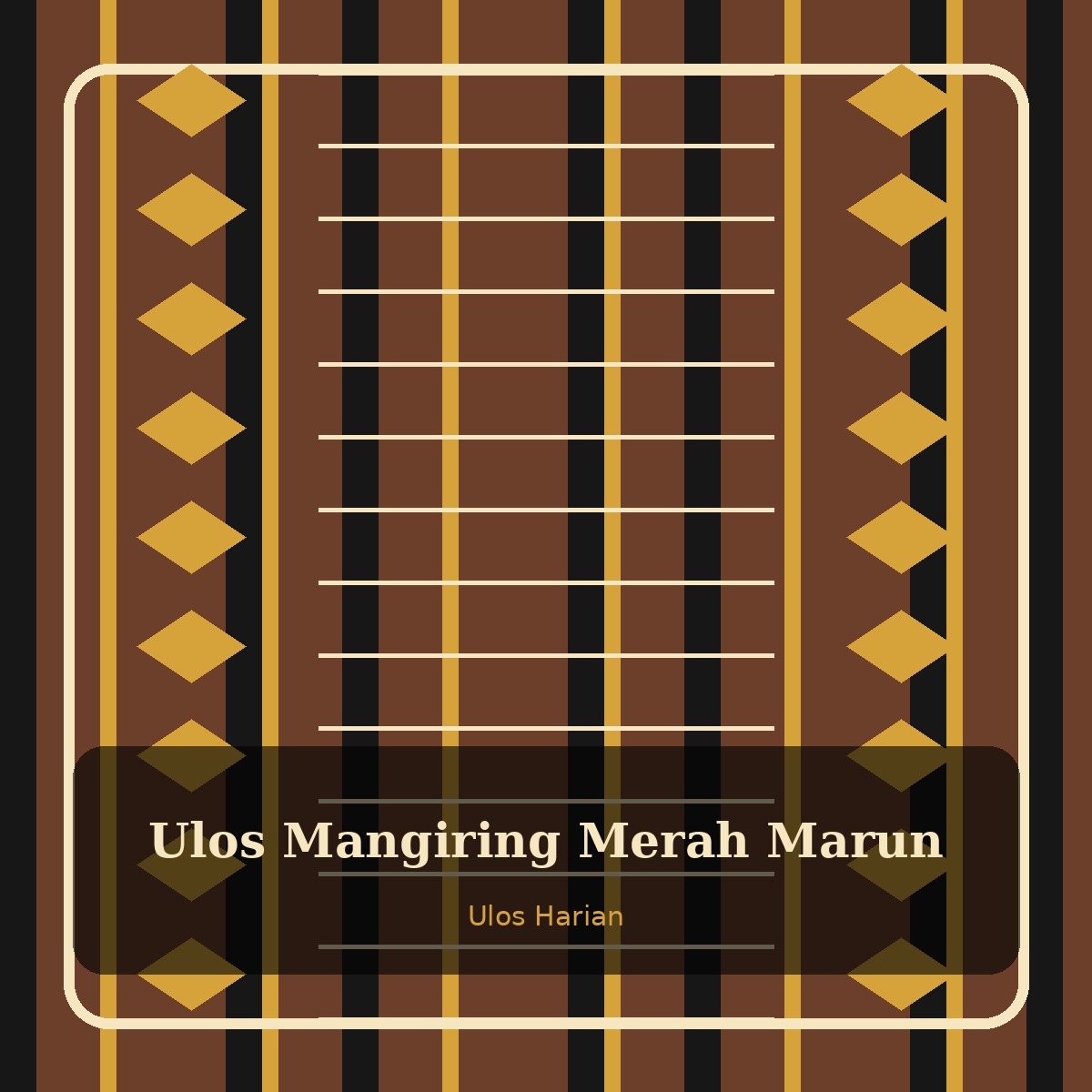 Ulos Mangiring Merah Marun